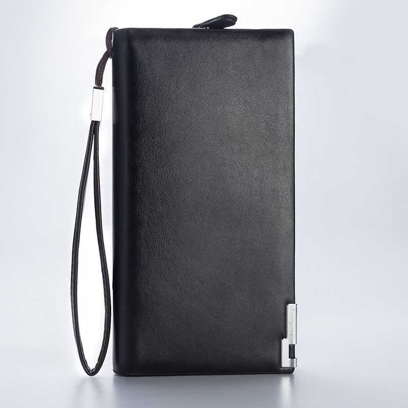 baellerry New Men's Long Multi-functional Business Casual Buckle Zipper Clutch Large Capacity_voghion.com