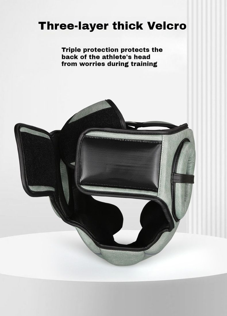 Ceiling Boxing Helmet Thickened Headguard Muay Thai Monkey Face Adult Combat Training Sanda Protective Gear_voghion.com