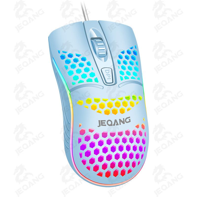 Jieqiang G-102 Honeycomb Lightweight Office Gaming PUBG Hollow Mouse_voghion.com