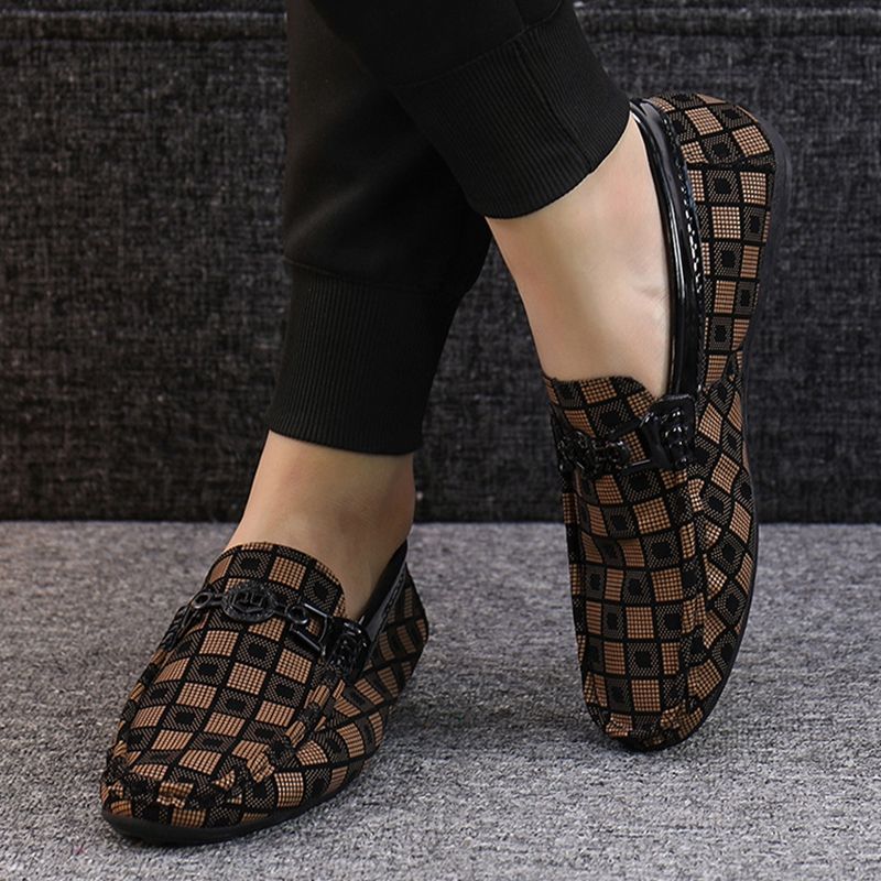 SHLIANG Formal Men Business Shoes Fashion Casual Shoes Men Brand Leather Loafers Breathable Slip on Male Boat Shoes Moccasins S040A_voghion.com