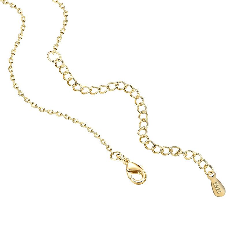 Mode 14K Gold Halskette Barock Perle Stern Mond Diamant Anhänger Weibliche_voghion.com