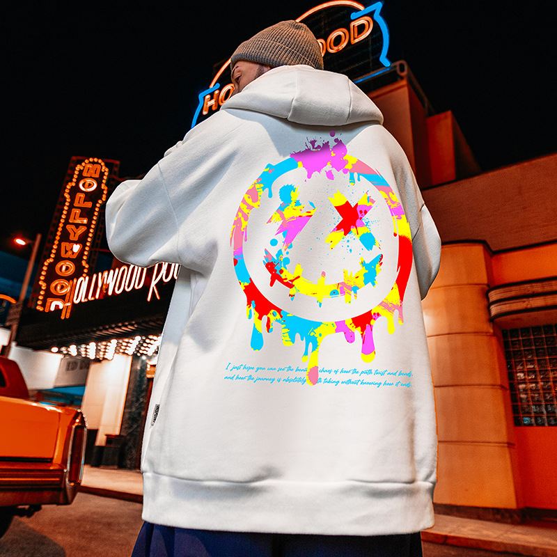 Hip-hop tendance, dessin animé à la mode pour hommes, surdimensionné et gros sweat à capuche, 8XL_voghion.com