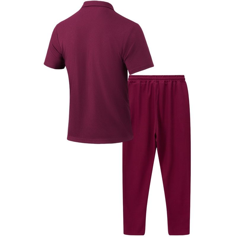 Herren Sommer Neues Einfarbiges Hemd Mit Knopftasche Und Kurzarmhose Zweiteiliges Set_voghion.com