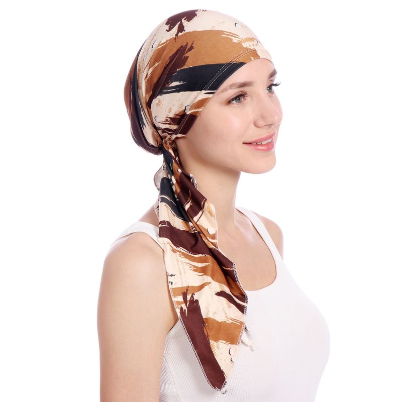 Ropa de mujer, color sólido, bufanda, sombrero, bufanda malaya versátil, pañuelo musulmán para la cabeza, sombrero_voghion.com