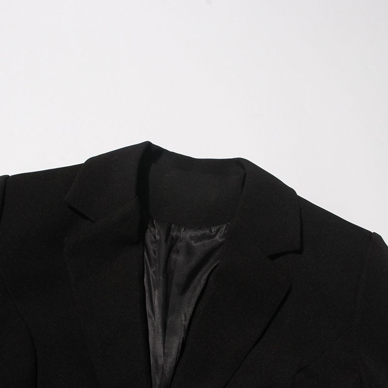 Blazer da donna decorato con strass – Elegante giacca da abito a due bottoni con dettagli floreali_voghion.com