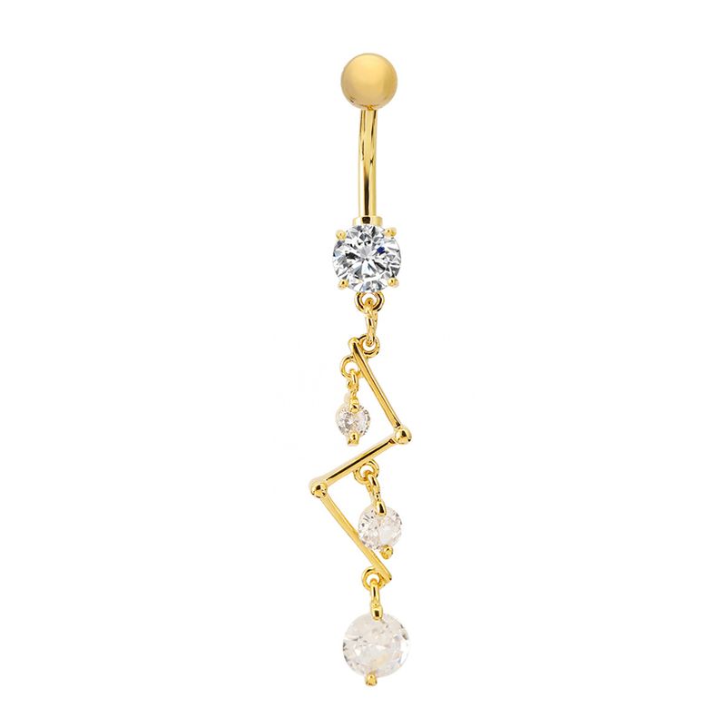 Piercing per ombelico con nappa di diamanti - Gioielli per piercing_voghion.com