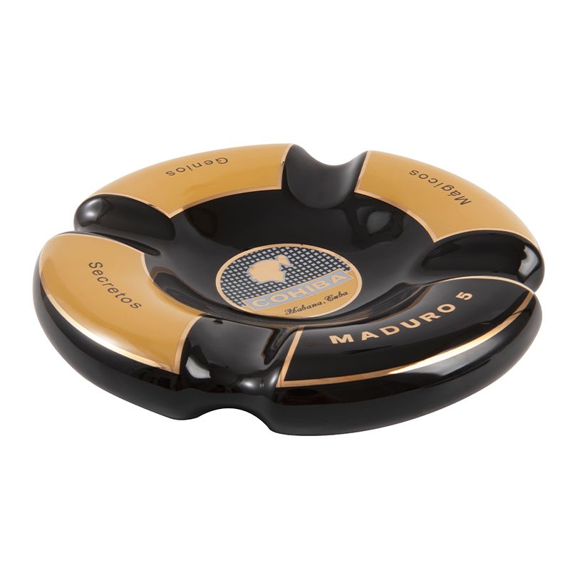 Klassieke ronde sigarenasbakhouder Cohiba High-End China Keramiek 4 Sleuven Keramische asbak Sigarenrooksets Accessoires!_voghion.com