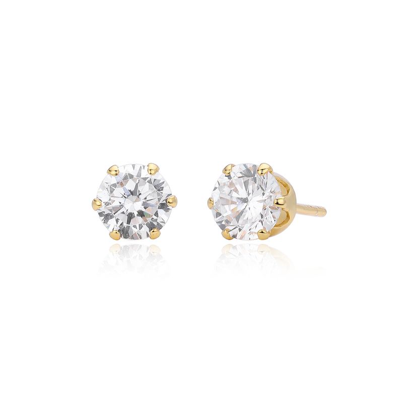 Orecchini a bottone da donna in argento sterling con zirconi cubici, forma geometrica minimalista a forma di osso, argento 925 placcato in oro bianco e oro giallo_voghion.com