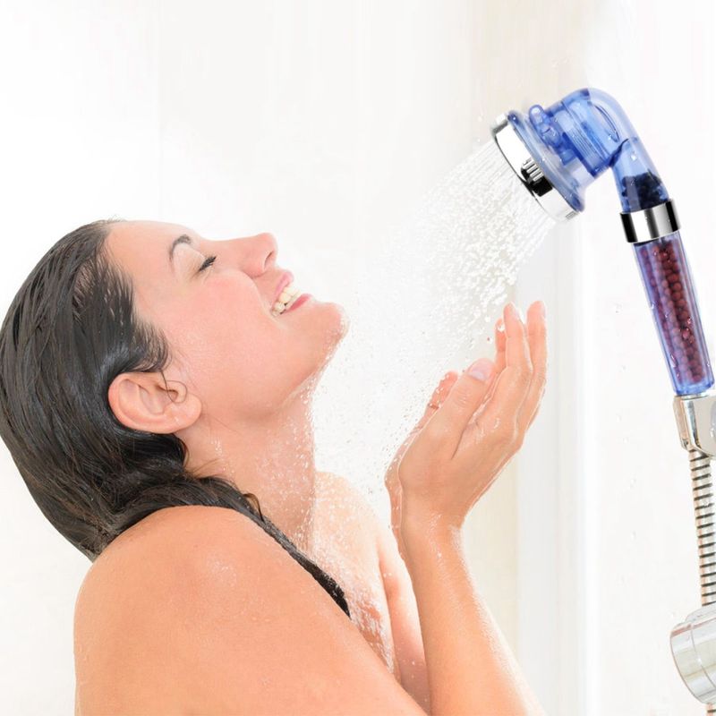 Ionic Filtration Shower Head High Pressure 3 Mode Stone Water Saving Bath Handheld Shower_voghion.com
