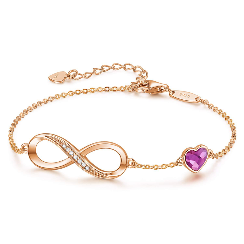 Unendliches 8-förmiges Zirkonarmband verblasst nicht modisches Urlaubsgeschenk für die Freundin unendlicher Schmuck_voghion.com