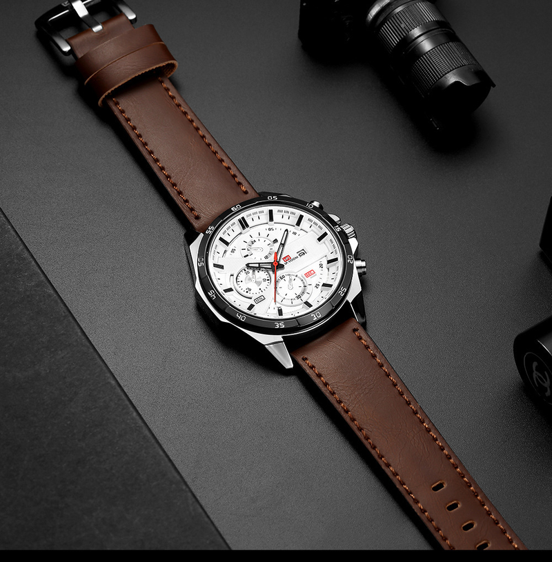 VA VA VOOM Trendy Men's Trendy Cool Calendar Men's Watch Tungsten Steel Watch Non Mechanical Quartz Steel Belt Men's Watch_voghion.com
