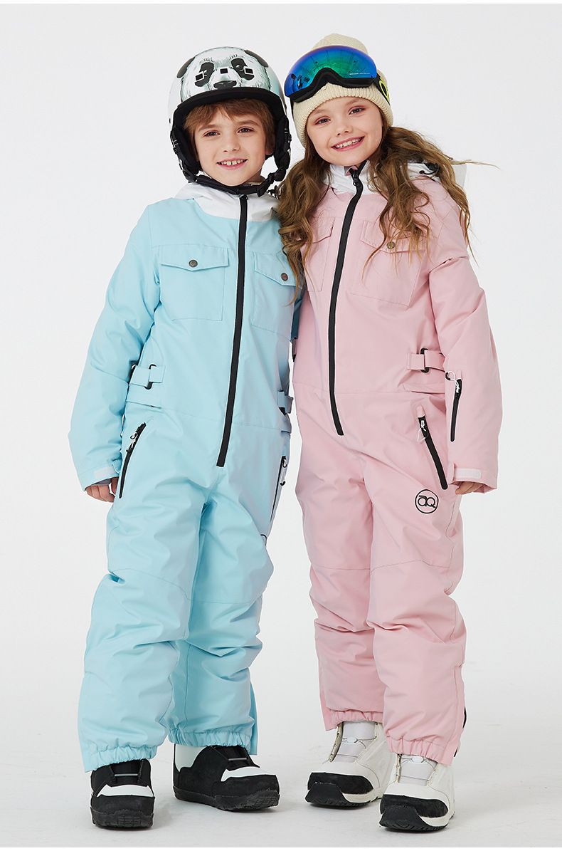 Koosspeak Children's Ski Suits For Boys And Girls, Waterproof, Warm, And Thickened For Winter Outdoor Use._voghion.com