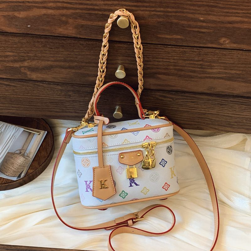 High-end Small For Women 2025 New Printed Chain Box Versatile Fashion Single Shoulder Crossbody Bag_voghion.com