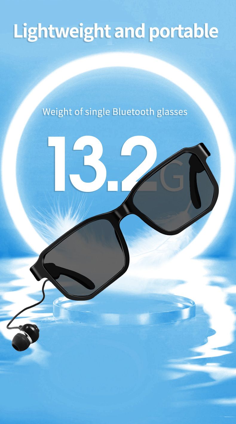 Älylasit Uudet älykkäät Bluetooth-lasit Kuulokkeet Likinäkölasit Musiikin kuunteluun ja puheluiden soittamiseen Kaikki yhdessä Litteät lasit Äänilukulasit_voghion.com