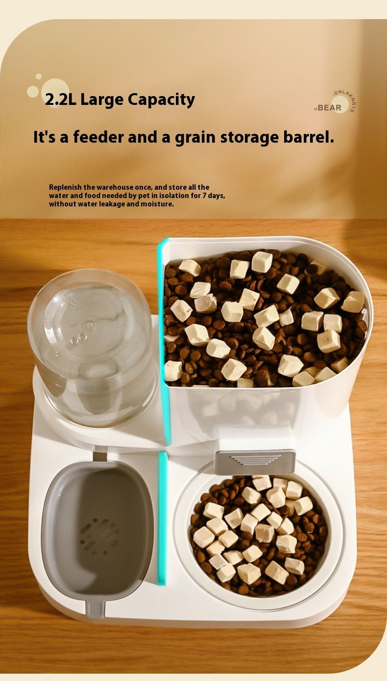 Nuevo dispositivo automático de alimentación, cuenco para perros, dispensador de agua 2 en 1, cuenco para gatos, suministros para mascotas_voghion.com