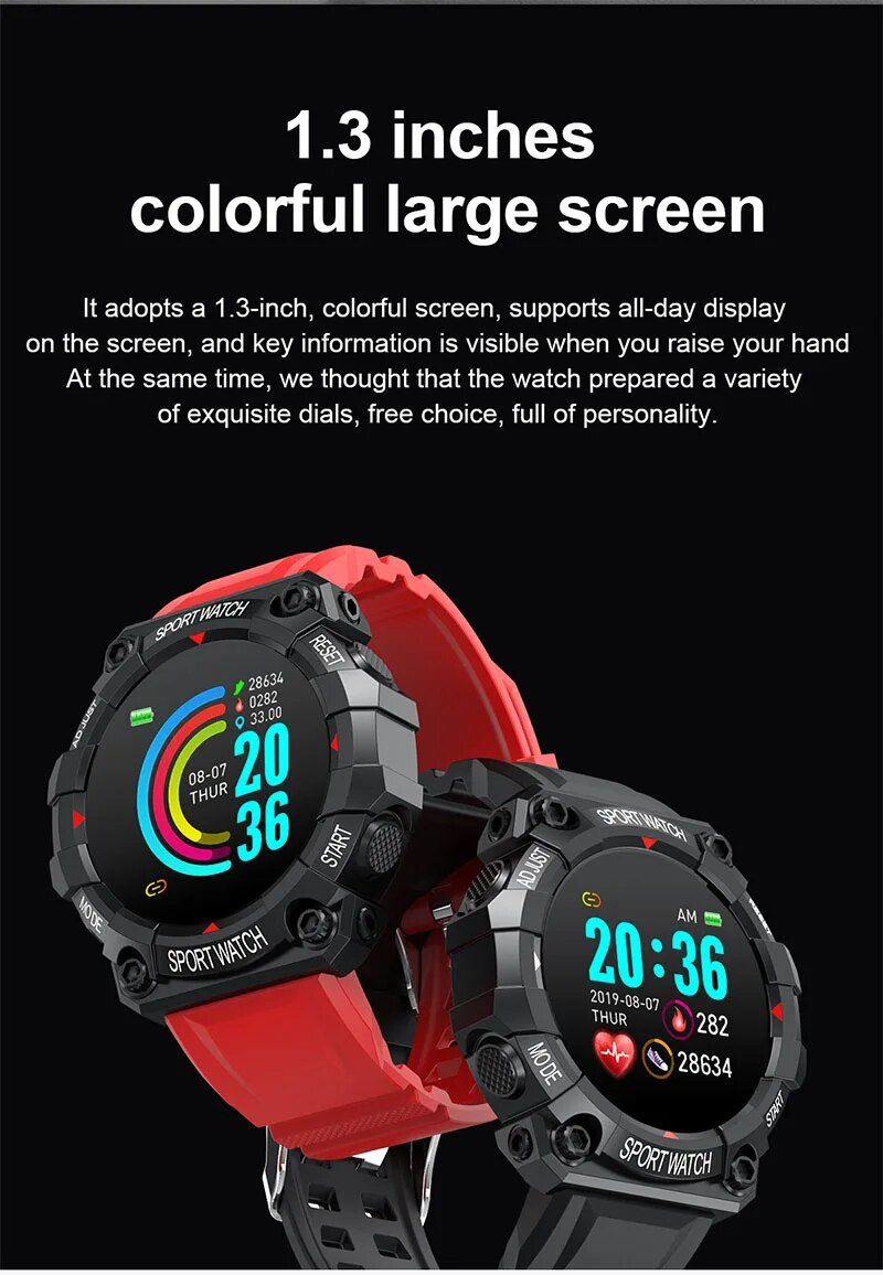 2024 FD68S Horloge Mannen Vrouwen Bluetooth Smartwatch Touch Smart Fiess Armband Verbonden Horloges Voor IOS Android_voghion.com