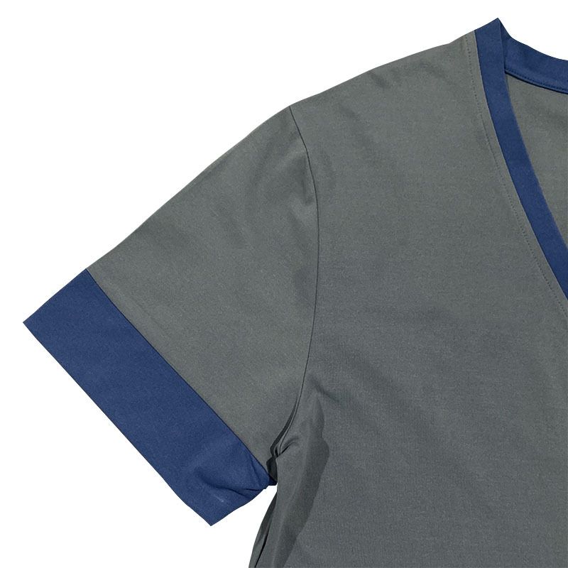 Instagram 2024 Saldi Estivi Maglietta Casual da Uomo a Maniche Corte con Scollo a V e Grandi Righe_voghion.com