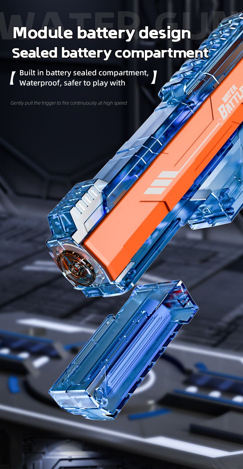 Vodna pištola Ice Blade z avtomatskim polnjenjem in LED lučkami - visokozmogljiva električna super namakalnica za poletno igro na prostem_voghion.com