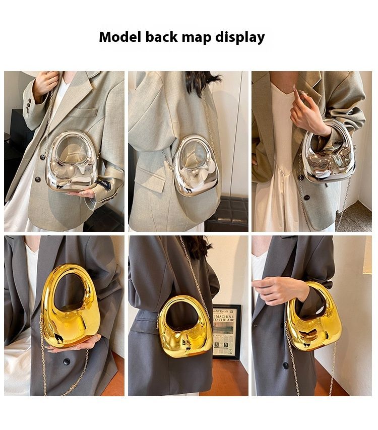 Catena di design di nicchia 2024 estate nuova borsa a tracolla in acrilico con specchio personalizzato per le donne_voghion.com