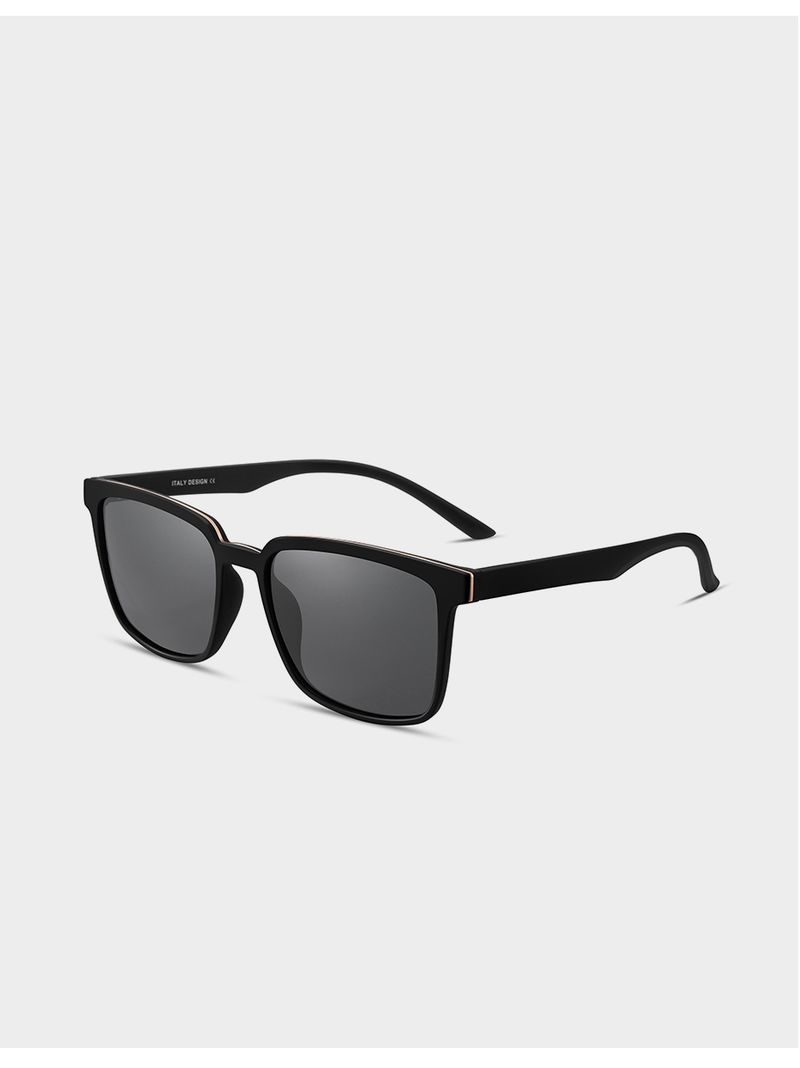 Moda CAPONI Occhiali da sole da uomo polarizzati Design classico Occhiali da sole Proteggono gli occhi Tonalità nere per occhiali da sole da guida per esterni maschili_voghion.com