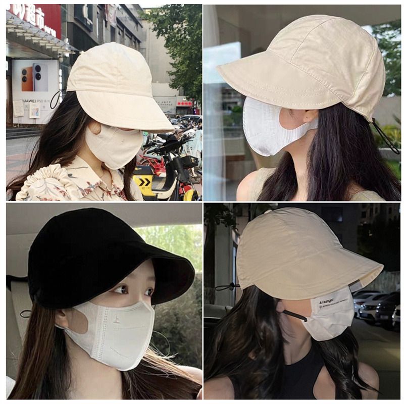 New Arrivals Summer Denim Bucket Foldable Wide Brim Visors Women Solid Color Soft Outdoor Sports Running Sun Hat Snapback Cap_voghion.com