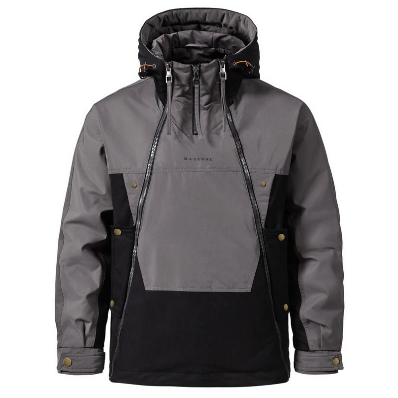 Winter New Men's Double Zipper Design Trendy Casual Jacket 90 White Duck Down Warm Coat for Men_voghion.com