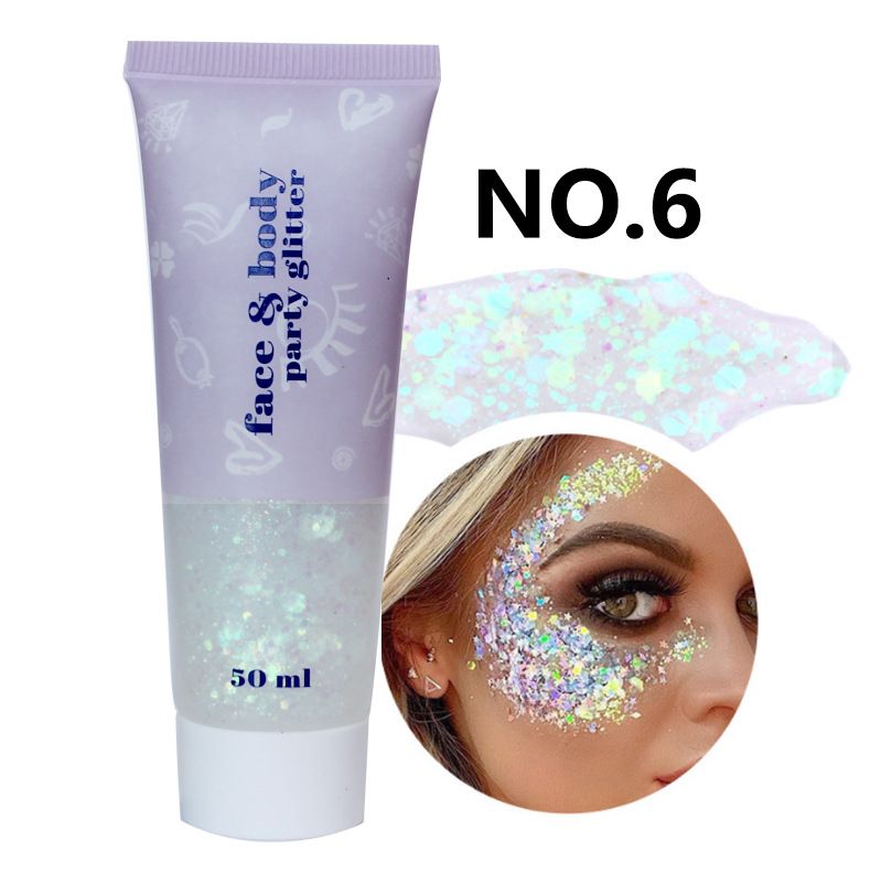 Gel Paste Mermaid Scale Body Glitter Stage Ombretto Brillante Colorato Iridescente Danza_voghion.com