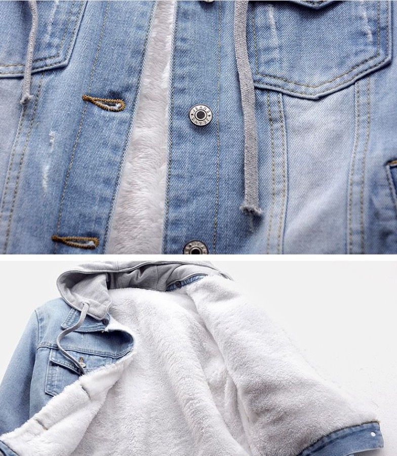 Abbigliamento da donna Giacca corta in cotone Inverno Nuovo stile Plus Giacca in velluto di cotone Giacca in denim larga Collo in pelliccia Giacca ispessita da donna_voghion.com