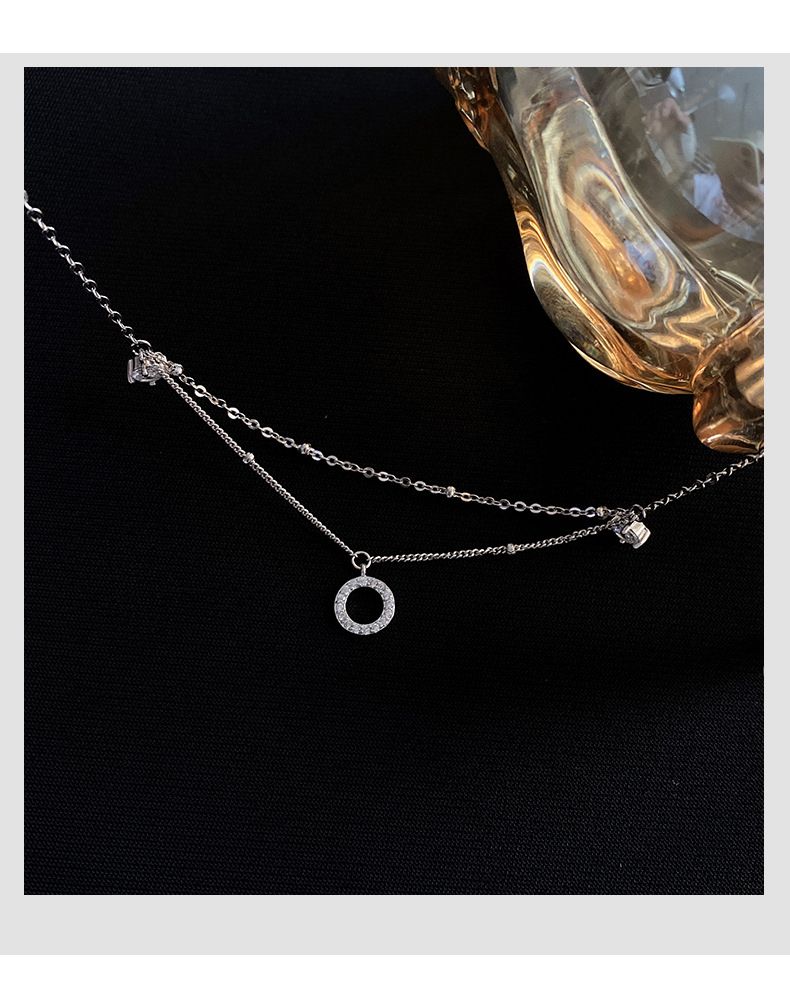 2025 Women's New Trend Double - Layer Geometric Circle Anklet - Simple Light Luxury Foot Jewelry_voghion.com