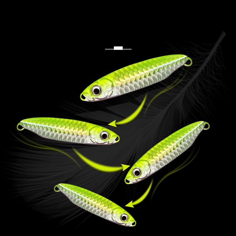 Yan Fish Scale Pattern Long Casting Floating Blue Small Iron Plate Sequin Sea Fishing Swordfish Lure Bait_voghion.com