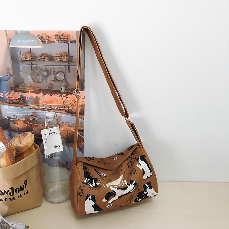 Bag for women 2024 new spring and summer versatile crossbody, high-end texture, niche printing, popular fabric small_voghion.com
