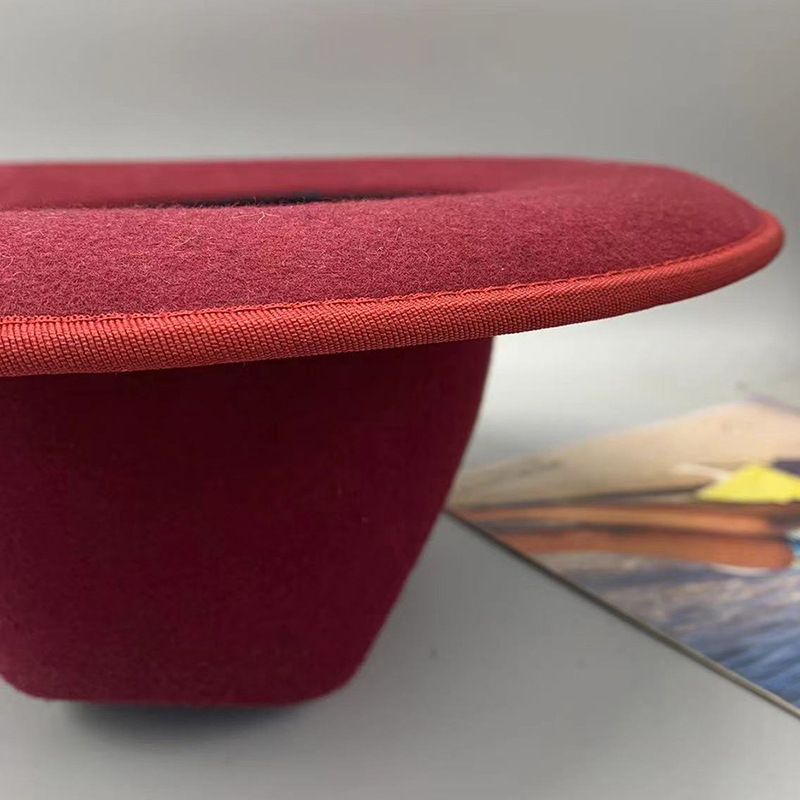 Vuneni zapadnjački kaubojski šešir, britanski vintage prozračni vuneni šešir_voghion.com