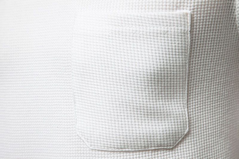 Summer New European Size Solid Color Small V-neck Pocket Panel Men's Short Sleeved T-shirt_voghion.com