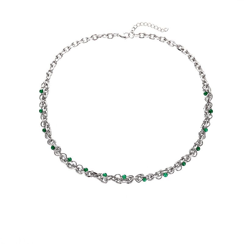 Ins Hip Hop Schmuck Design Titan Stahl Perle Halskette Edelstahl Pullover Kette Weibliche High-End-Halskette_voghion.com