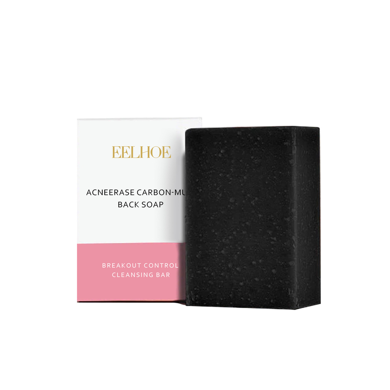Mud Beautiful Carbon Back Soap Whitens the Body, Cleanses the Skin, Decreases Black Spots, Acne Marks, Exfoliates,_voghion.com