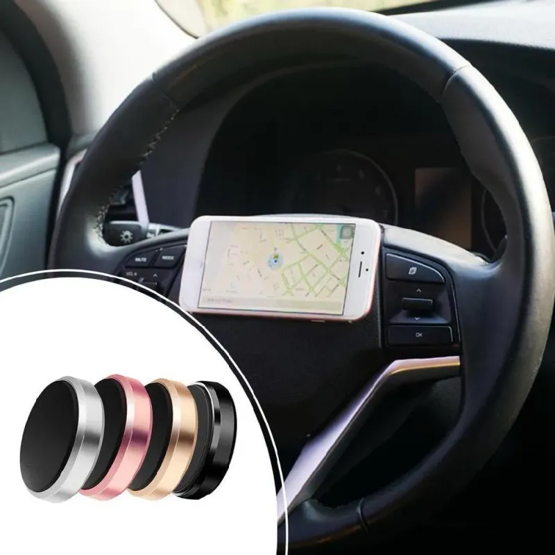 Supporto magnetico per cruscotto auto, supporto universale circolare in plastica per telefono cellulare_voghion.com