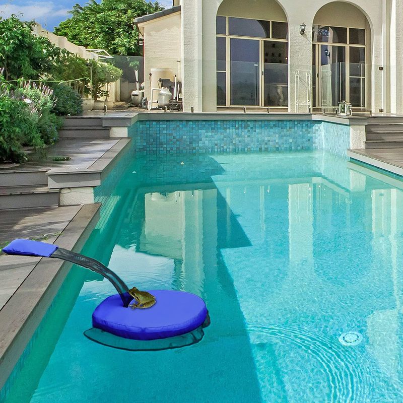 Schwimmen Pool Kleine Frosch Vogel Net Tier Outdoor Flucht Rettungs Kanal_voghion.com