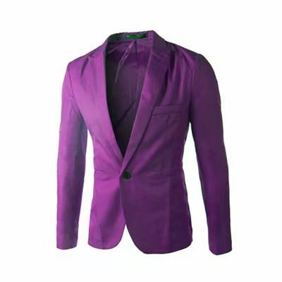 Abito piccolo casual alla moda europea, giacca da abito slim fit a un bottone versione coreana, da uomo_voghion.com