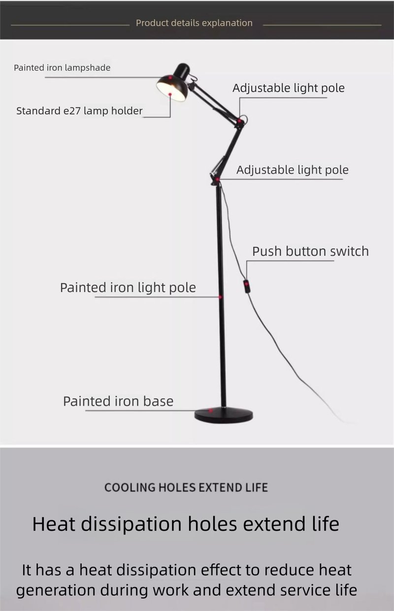 Nordic Smart Remote Control Living Room Bedroom Dimmable Bedside LED Eye Protection Table Embroidered Floor Lamp_voghion.com
