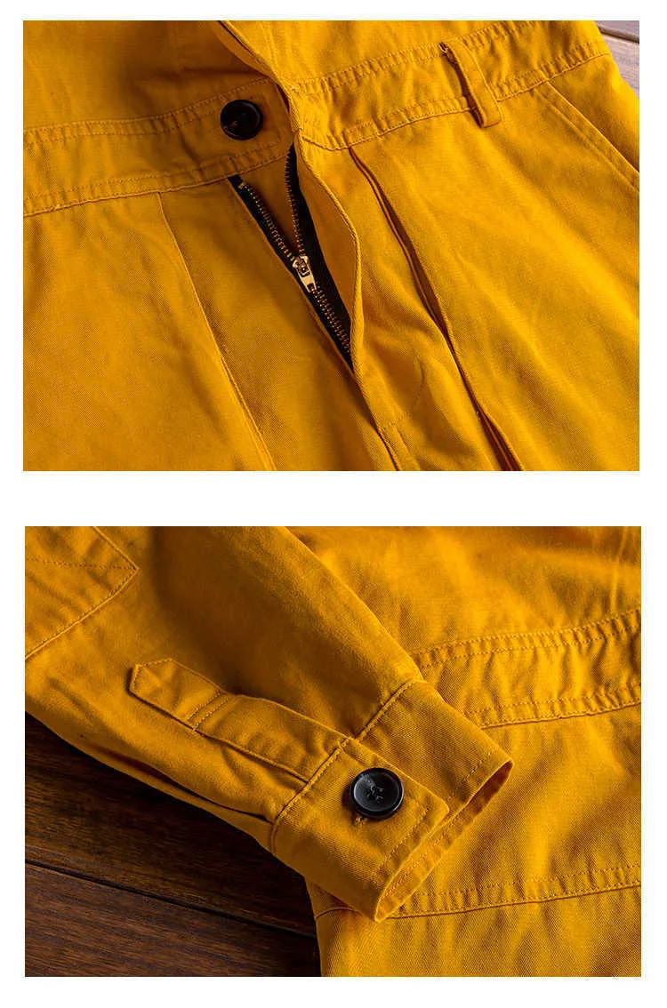 Jeans Erkek uzun kollu cepler kargo jogger tulumlar Günlük tulumlar Tulumlar Come pantolon Siyah Ordu yeşili Haki_voghion.com