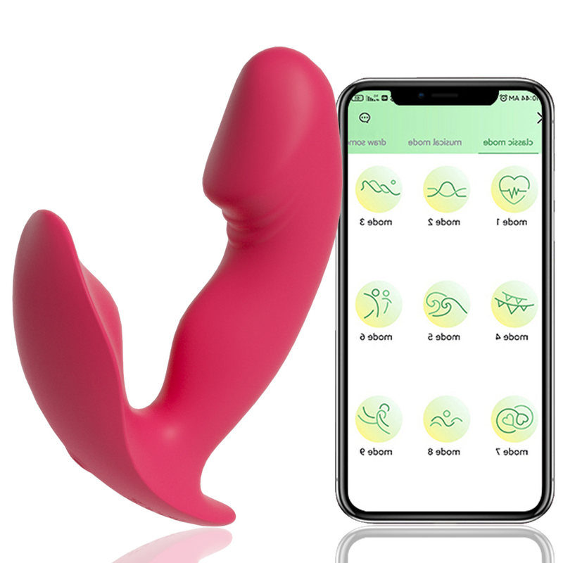 Dildo APP e vibratore remoto senza fili che si dimena, mutandine vibranti Bluetooth indossabili, giocattoli sessuali per donne C_voghion.com