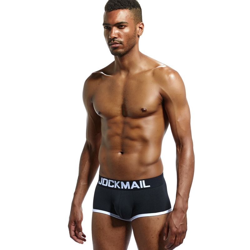 Cuecas masculinas de algodão puro, cuecas boxer masculinas sensuais, calças sensuais_voghion.com