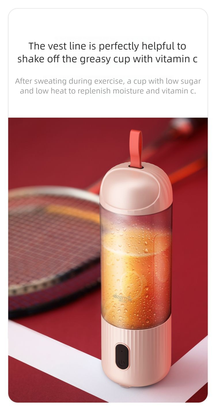 Delma Portable Wireless Rechargeable Juicer Household Fruit Blender Juicing Cup Mini Electric Juice Machine_voghion.com