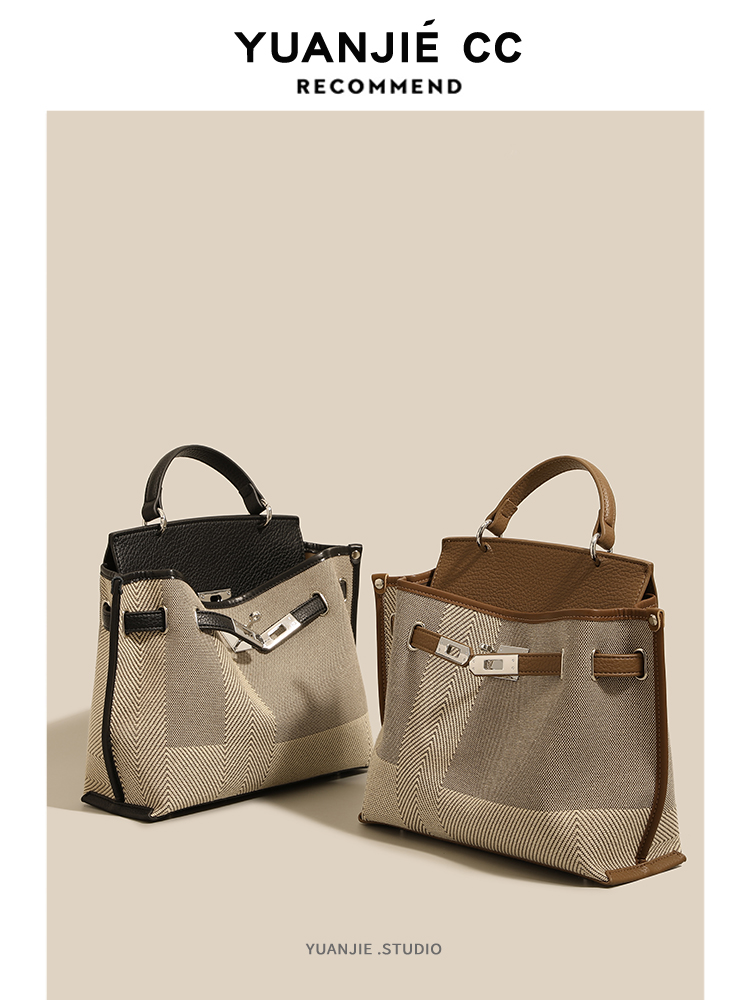 2023 Nieuwe herfst/winter dames premium canvas modieuze handheld crossbodytas met één schouder_voghion.com