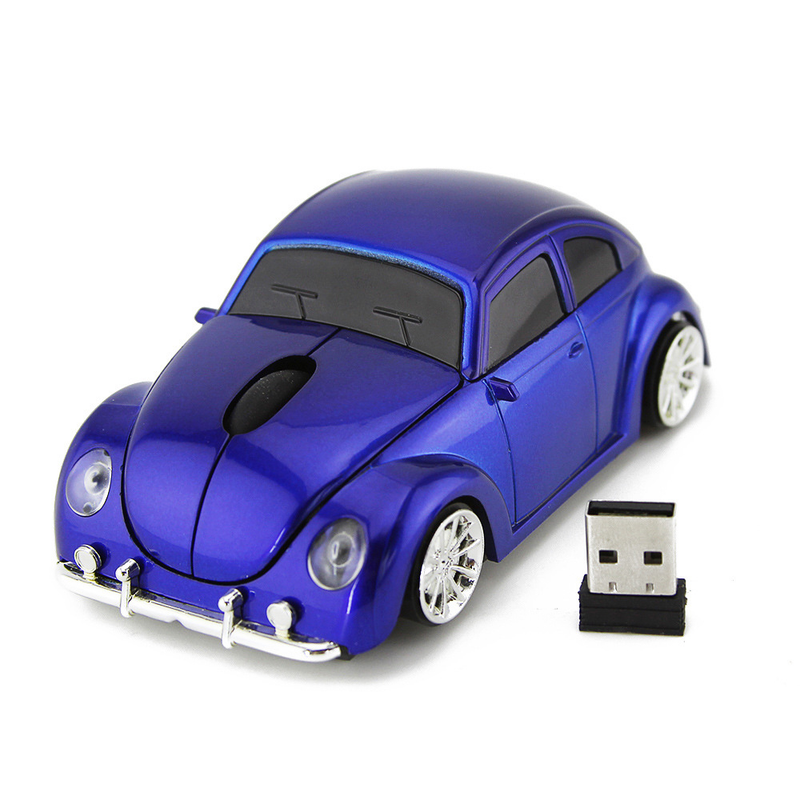 Mysz bezprzewodowa Retro – 2,4 GHz USB, 1000 DPI, przewijanie w 4 kierunkach, ergonomiczna konstrukcja do komputerów PC/laptopów (dostępna w wielu kolorach)_voghion.com