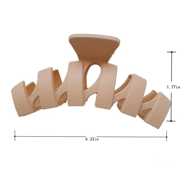 2023 grande clip di capelli di squalo coda di cavallo per le donne clip di artiglio coreano capelli spessi colore solido granchio clip di capelli barrettes крабик для волос_voghion.com