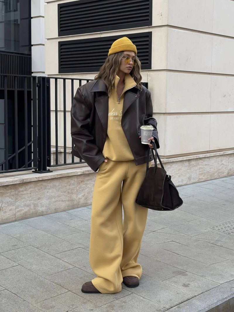 Oversized Letter Print Sweatshirt & Jogger Set - Unisex Streetwear Lounge Two-Piece, Drop Shoulder Long Sleeve Hoodie With Matching Drawstring Pants_voghion.com