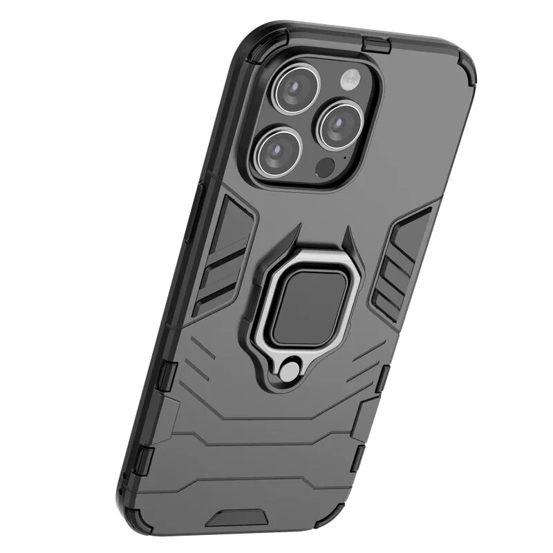 Armadura a prueba de golpes para 15 Pro Max 15Pro iphone15 Plus Soporte magnético para automóvil Anillo de cubierta trasera para iPhone 15ProMax Funda de teléfono_voghion.com