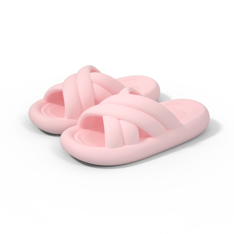 Auf Kot treten, Badezimmer-Hausschuhe, Sommer-Haushaltsschuhe für Damen, leichte Dusche, Outdoor-Kleidung mit dicken Sohlen für Paare,_voghion.com