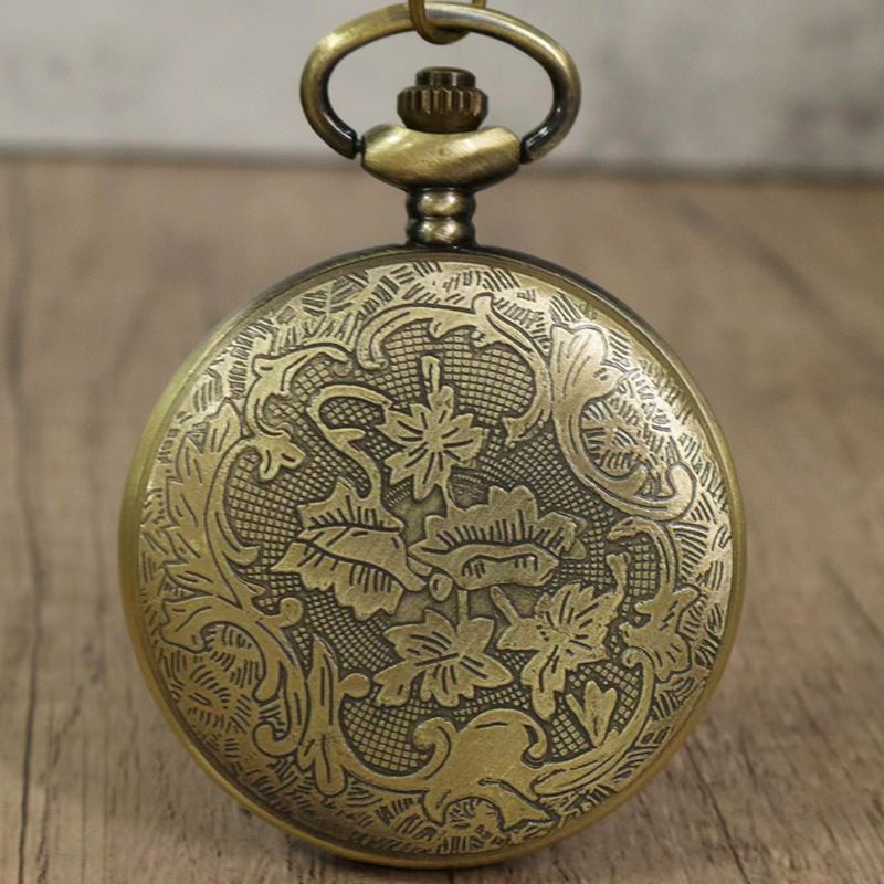 Neue große Taschenuhr mit Kreuz-Bronze-Quarz und dominantem Drachenmuster_voghion.com